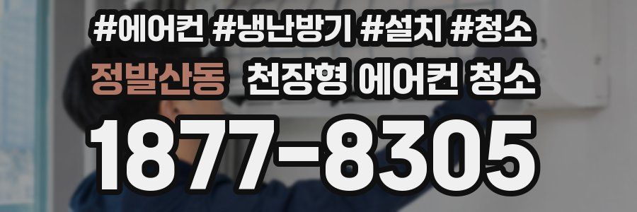 정발산동 천장형 에어컨 청소