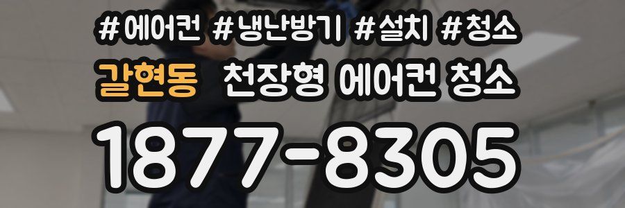 갈현동 천장형 에어컨 청소