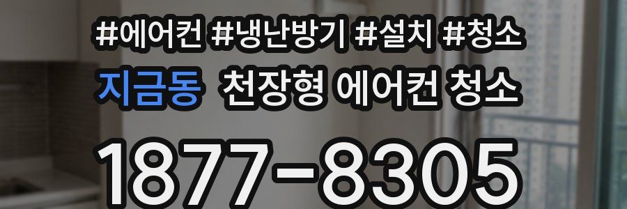 지금동 천장형 에어컨 청소