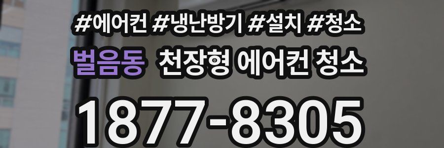 벌음동 천장형 에어컨 청소