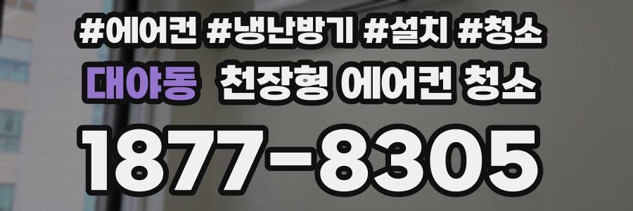 대야동 천장형 에어컨 청소