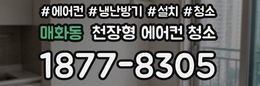 매화동 천장형 에어컨 청소