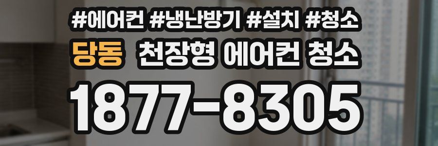 당동 천장형 에어컨 청소