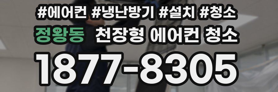 정왕동 천장형 에어컨 청소
