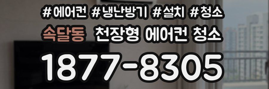 속달동 천장형 에어컨 청소