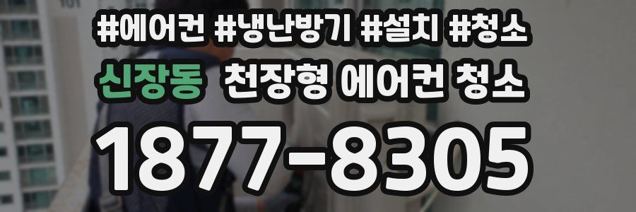 신장동 천장형 에어컨 청소