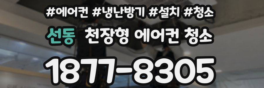 선동 천장형 에어컨 청소