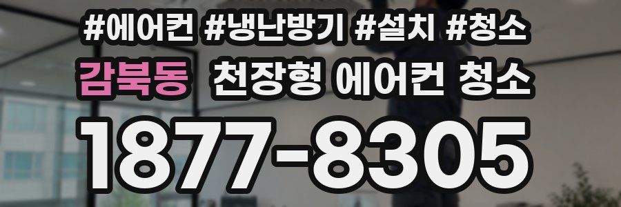 감북동 천장형 에어컨 청소