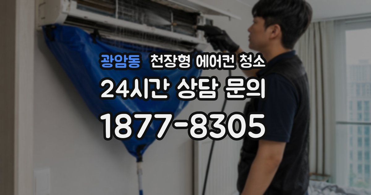 광암동 천장형 에어컨 청소