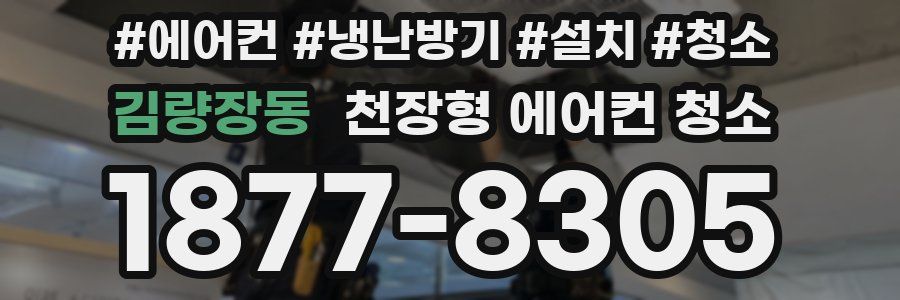 김량장동 천장형 에어컨 청소