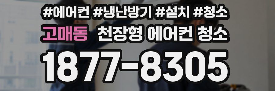 고매동 천장형 에어컨 청소