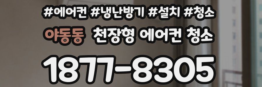 야동동 천장형 에어컨 청소