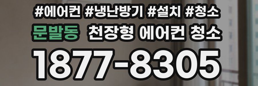 문발동 천장형 에어컨 청소