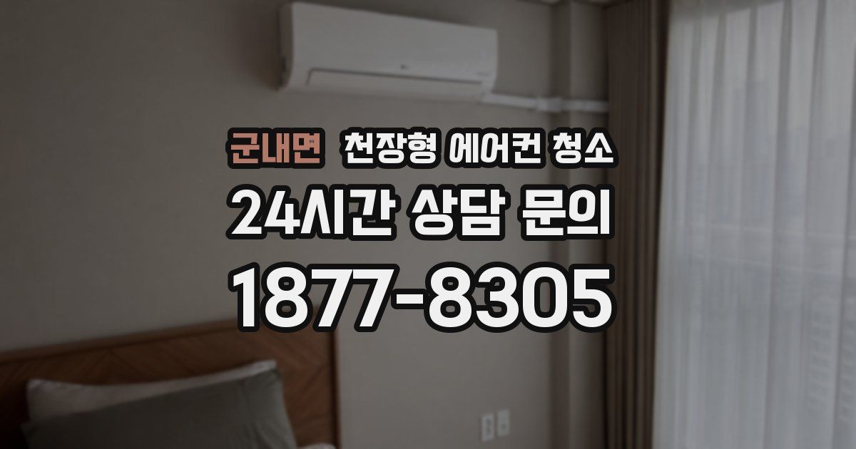 군내면 천장형 에어컨 청소