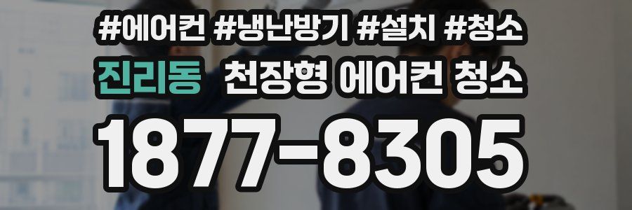 진리동 천장형 에어컨 청소