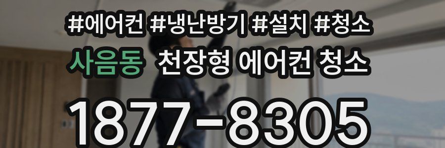 사음동 천장형 에어컨 청소