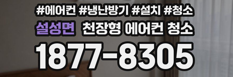 설성면 천장형 에어컨 청소