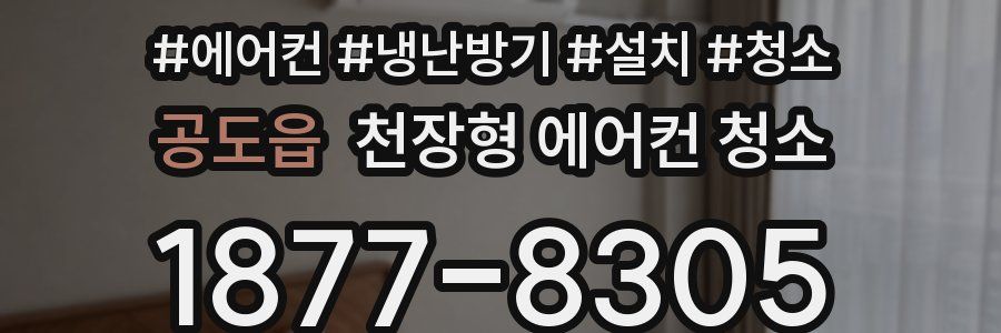 공도읍 천장형 에어컨 청소