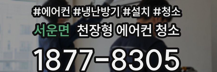 서운면 천장형 에어컨 청소