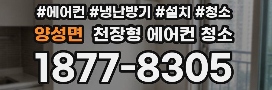 양성면 천장형 에어컨 청소