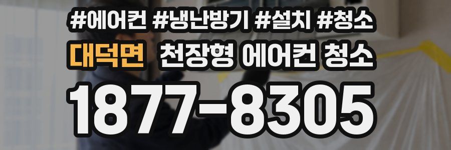 대덕면 천장형 에어컨 청소