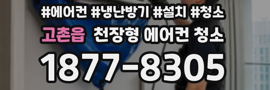 고촌읍 천장형 에어컨 청소
