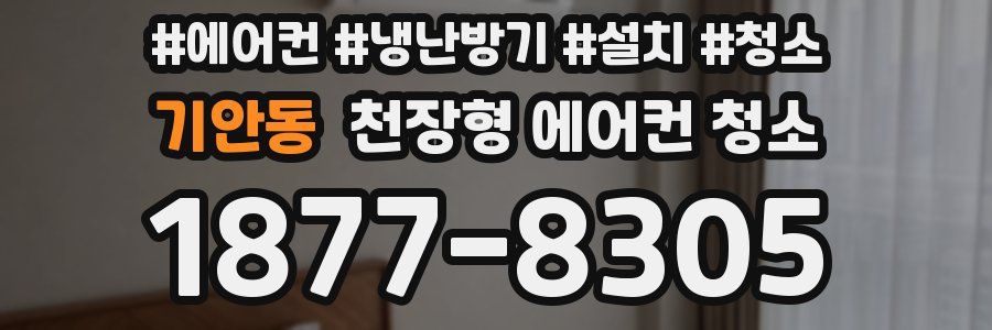 기안동 천장형 에어컨 청소