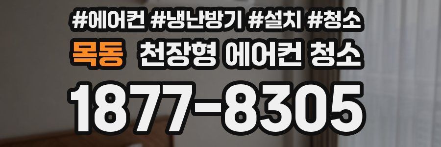 목동 천장형 에어컨 청소