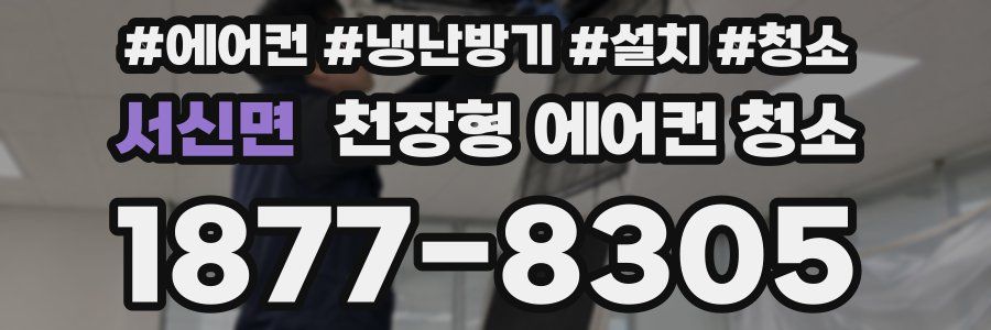 서신면 천장형 에어컨 청소
