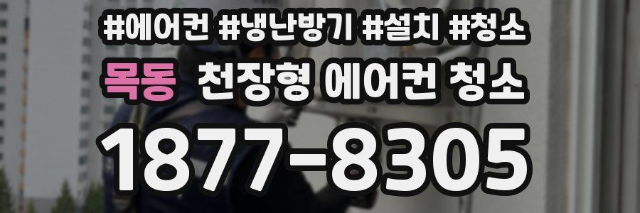 목동 천장형 에어컨 청소