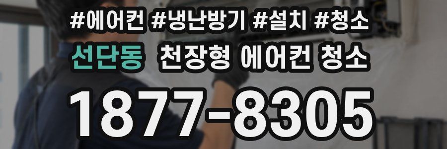 선단동 천장형 에어컨 청소