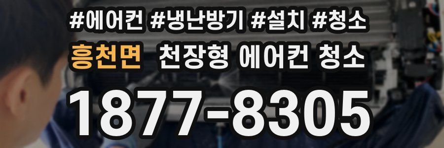 흥천면 천장형 에어컨 청소