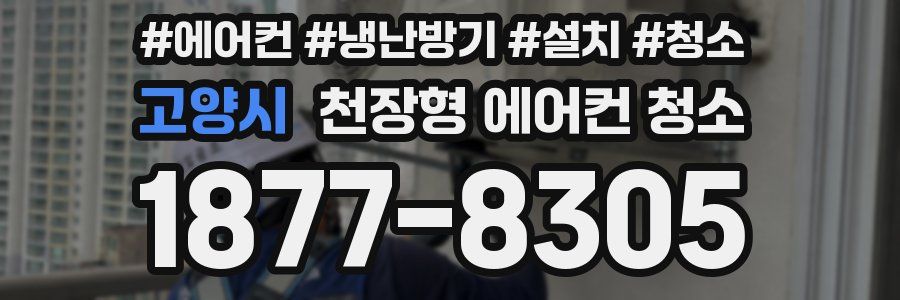 고양시 천장형 에어컨 청소