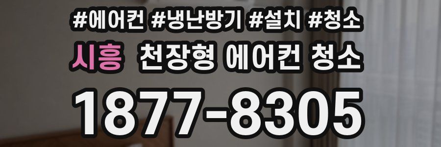 시흥 천장형 에어컨 청소