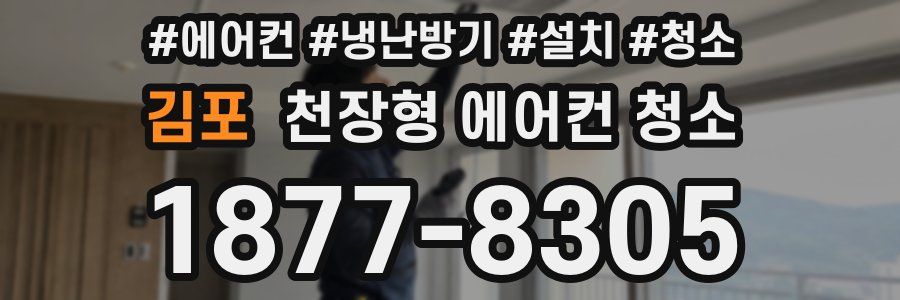 김포 천장형 에어컨 청소