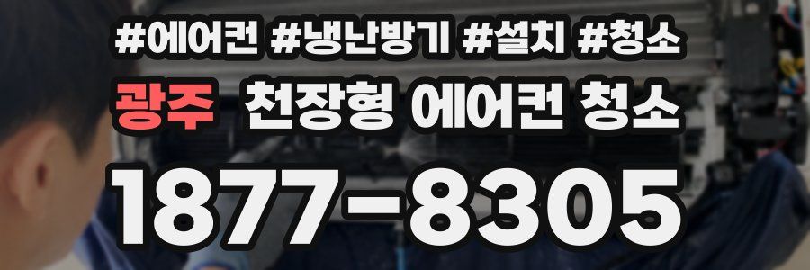 광주 천장형 에어컨 청소