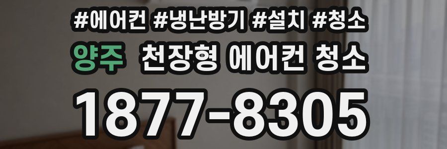 양주 천장형 에어컨 청소