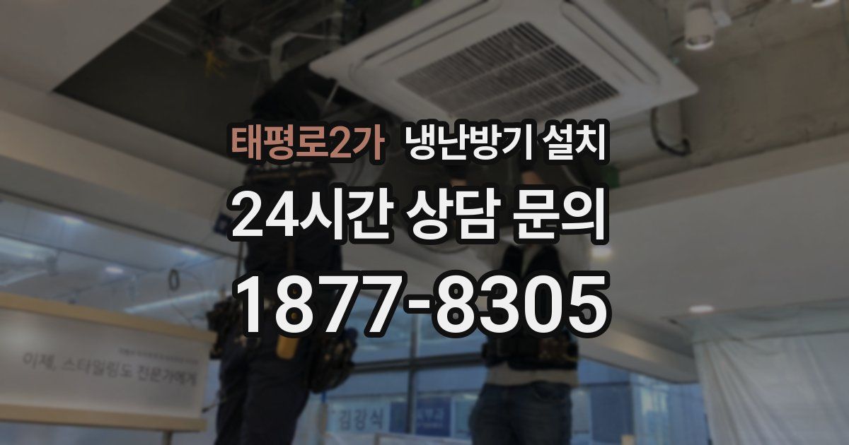 태평로2가 냉난방기 설치