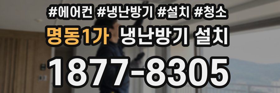 명동1가 냉난방기 설치