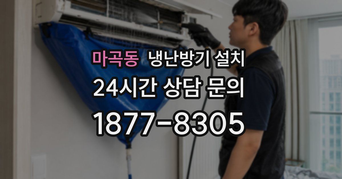 마곡동 냉난방기 설치