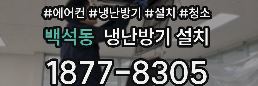 백석동 냉난방기 설치