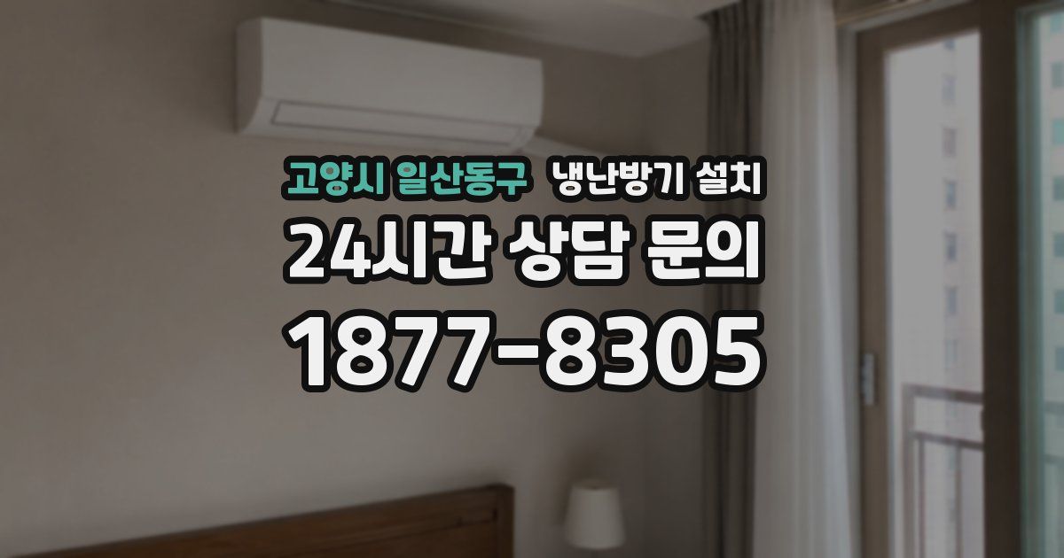 고양시 일산동구 냉난방기 설치