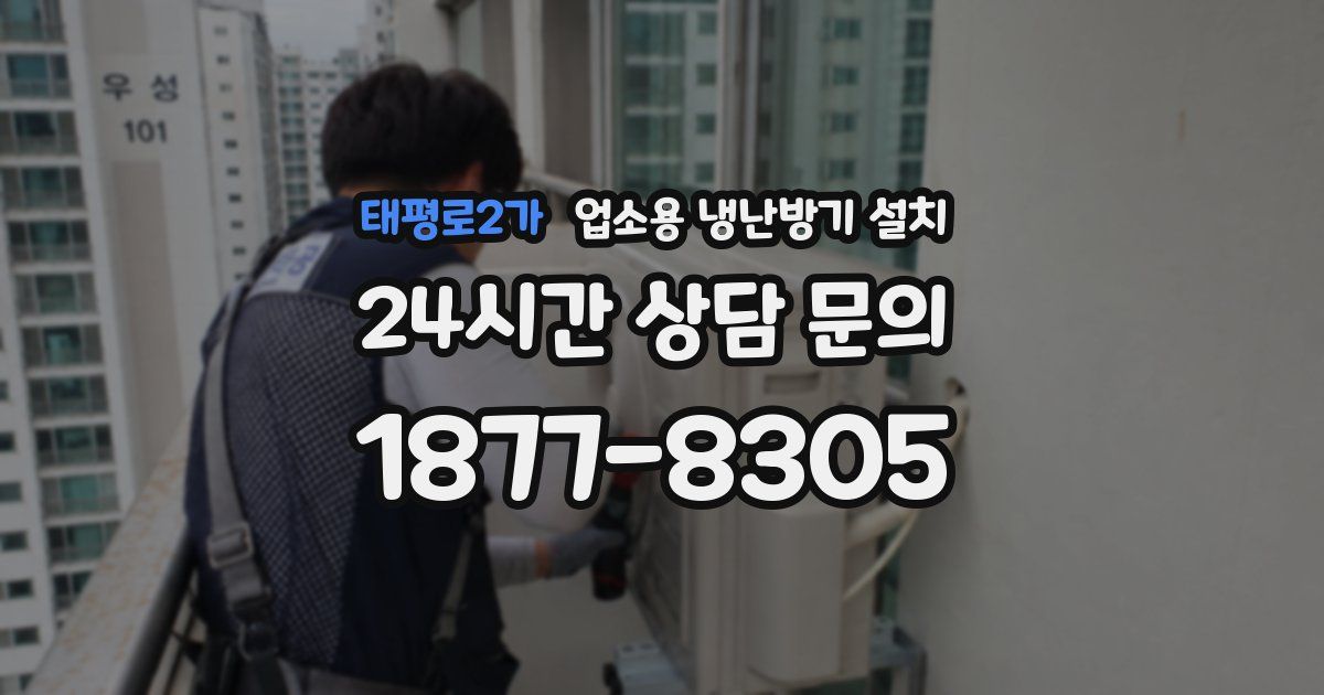 태평로2가 업소용 냉난방기 설치