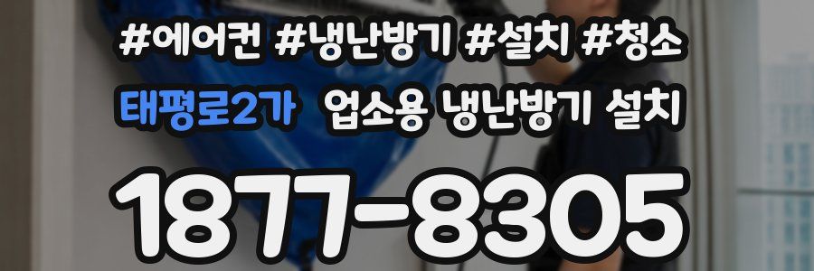 태평로2가 업소용 냉난방기 설치