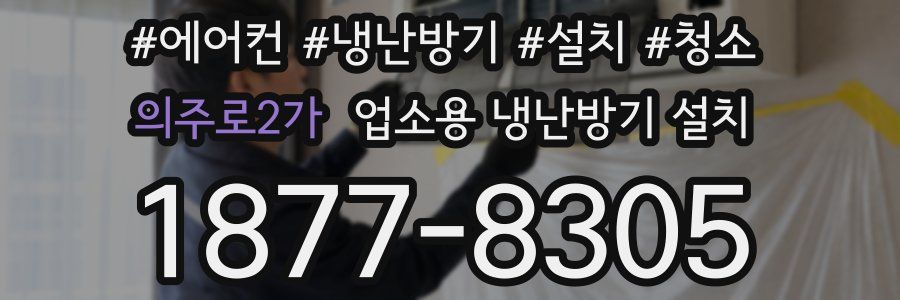 의주로2가 업소용 냉난방기 설치