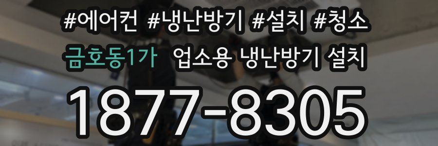 금호동1가 업소용 냉난방기 설치