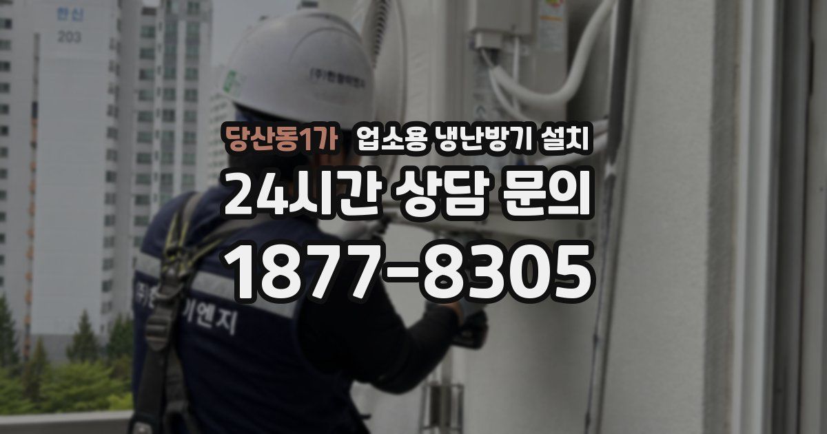 당산동1가 업소용 냉난방기 설치