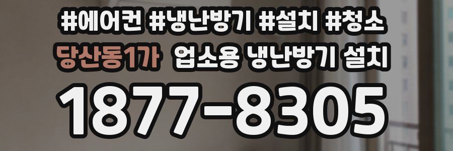 당산동1가 업소용 냉난방기 설치