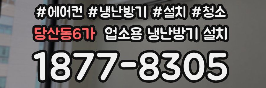 당산동6가 업소용 냉난방기 설치