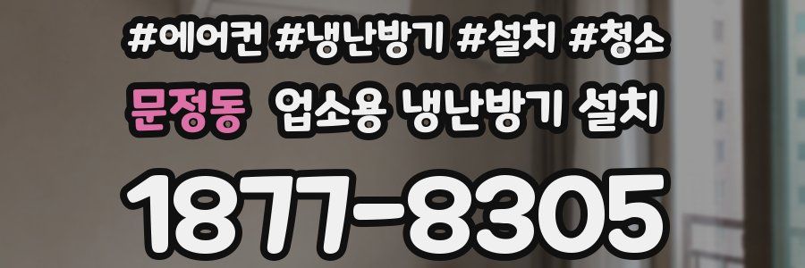 문정동 업소용 냉난방기 설치